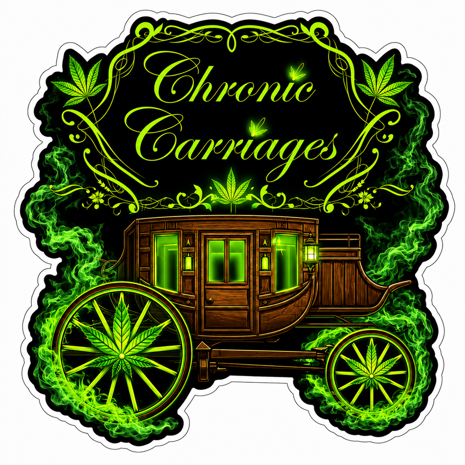 Chronic Carriages Customer Decal – Economy Bulk Decals sqd.1