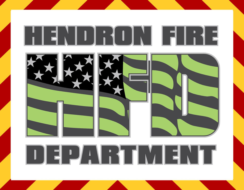 Hendron Fire HFD Customer Decal