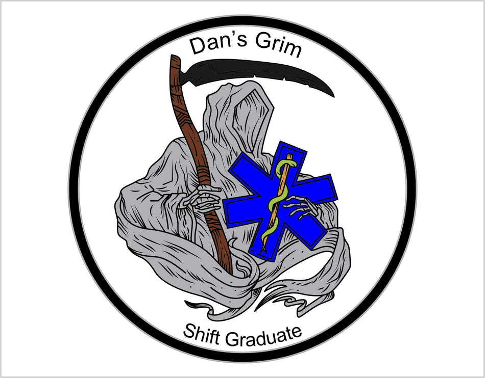 Dan's Grim Shift Graduate Customer Decal