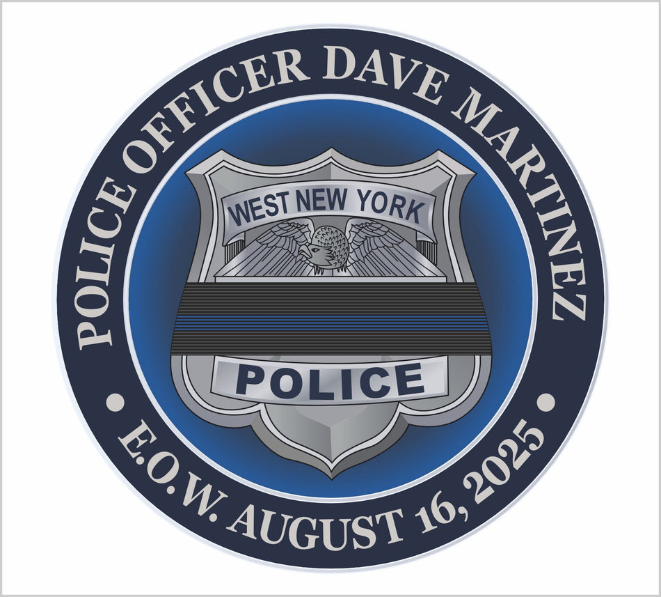 Police officer Dave Martines EOW Customer Decal