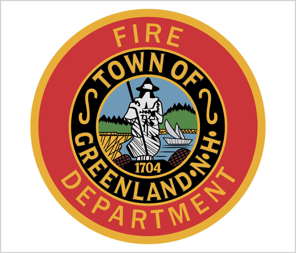 Town of Greenland Fire Dept Window/Helmet Decal or MAGNET Powercall