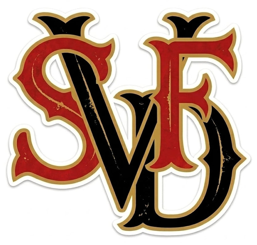 SVFD Chicago Style Helmet Window/Helmet Decal or MAGNET
