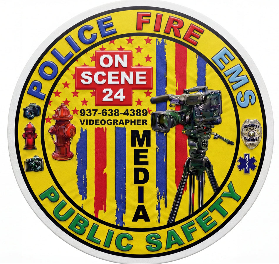 On Scene 24 Media Window or Helmet Decal Powercall