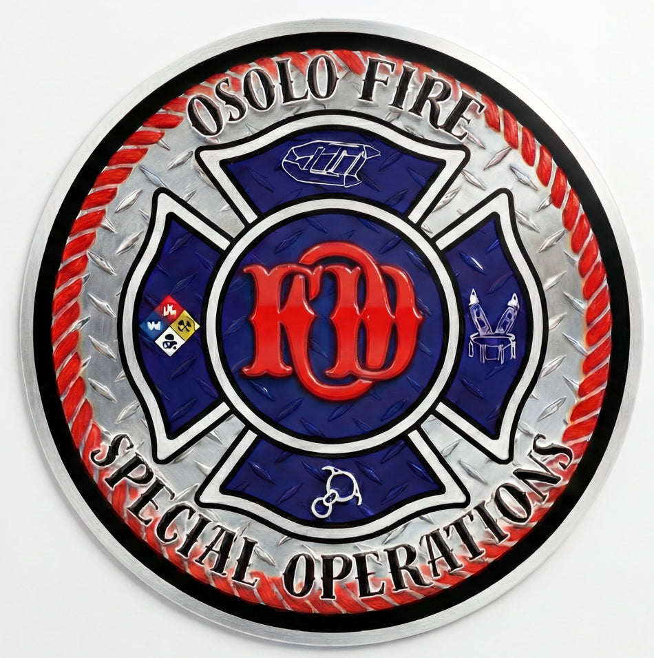 Osolo Fire Special Ops Window/Helmet Decal or MAGNET Powercall