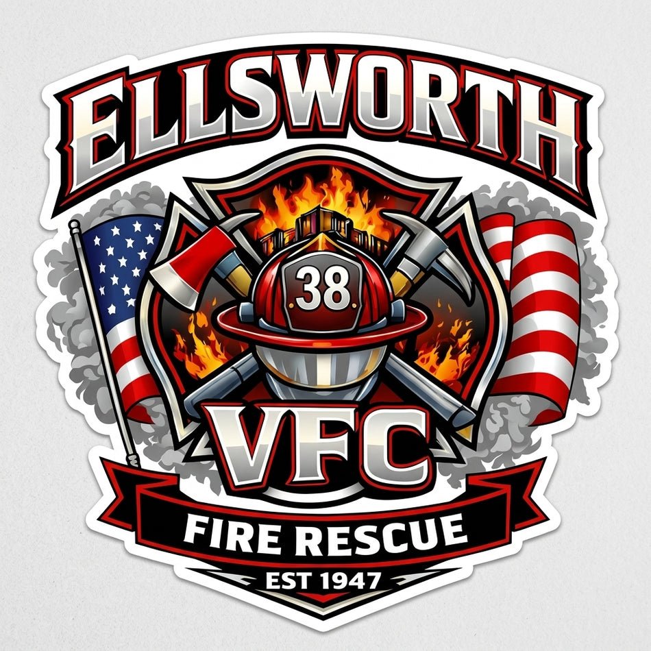 Ellsworth VFC 38 Version 5 Window/Helmet Decal or MAGNET