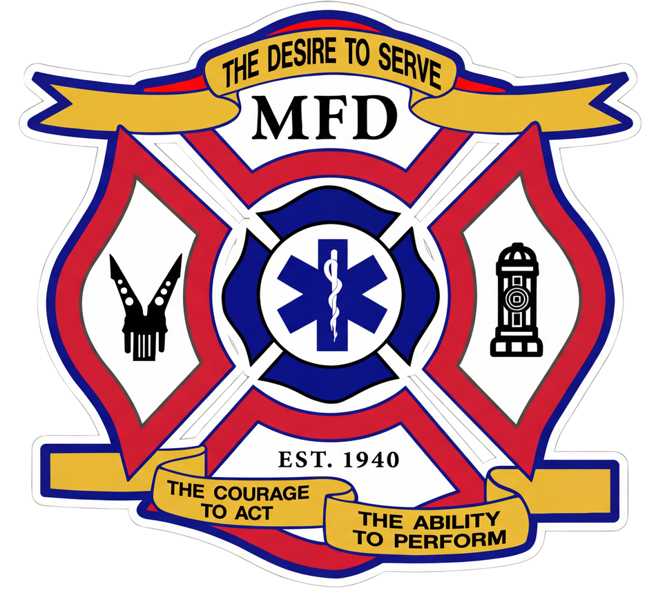 MFD Maltese Cross Window/Helmet Decal or MAGNET Tiktok