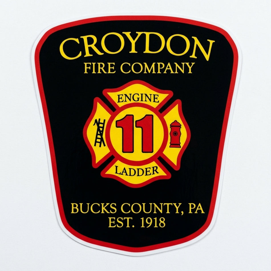 Croyden Fire Department Window/Hardhat Decal