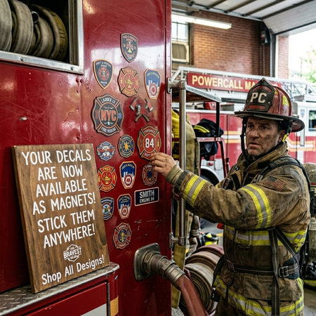 Jeep Junction Fire Dept. Customer Window or Helmet Decal economy non-reflective decal