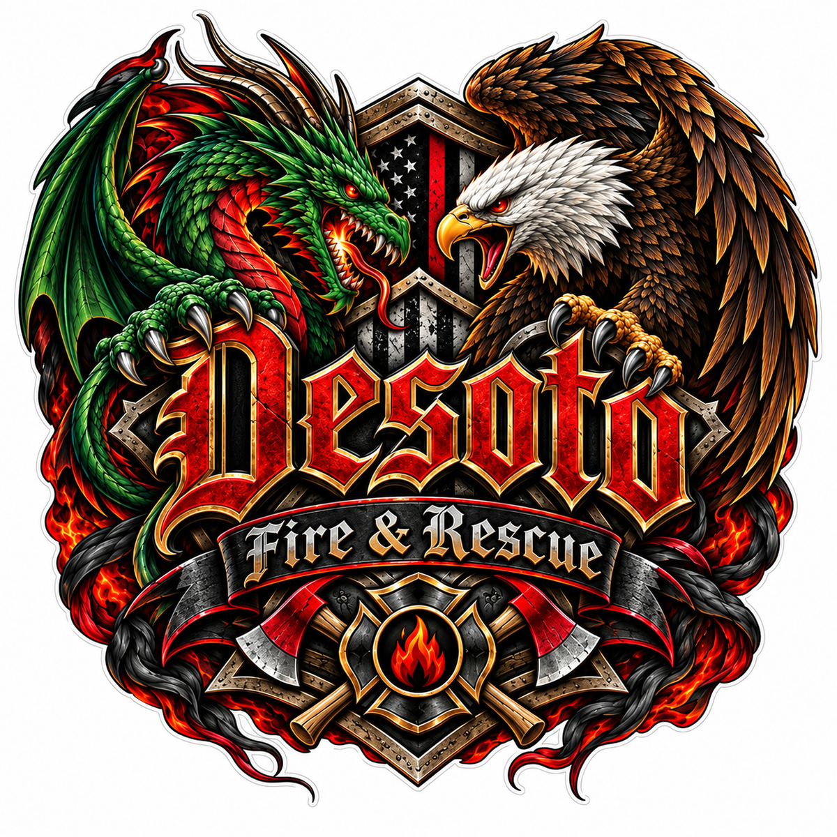 Desoto ECONOMY Customer Decal Economy Bulk Decals (sqd.1)