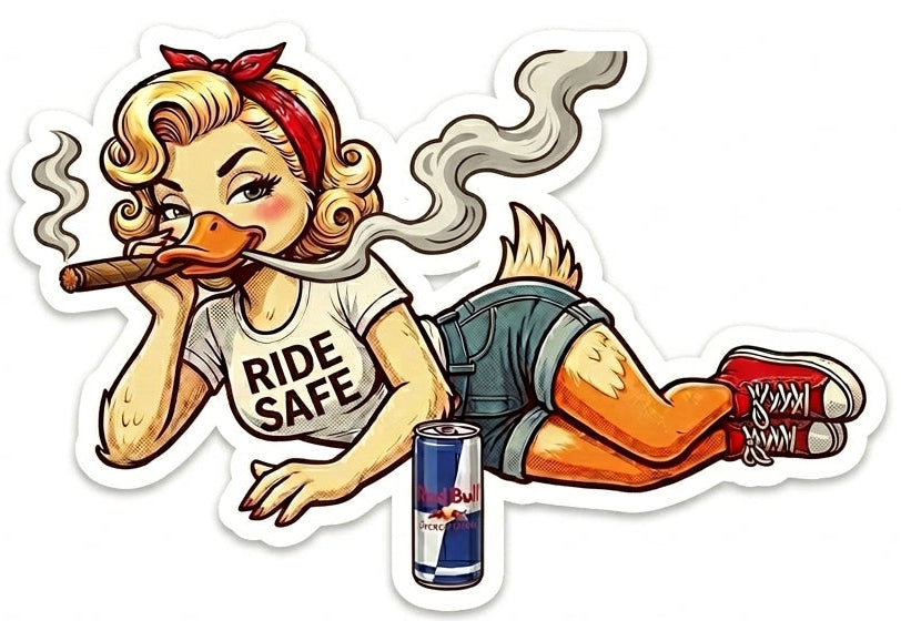 Ride Safe Jeep Cigar Window or Helmet Decal