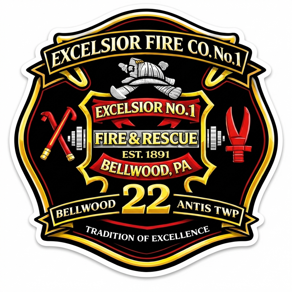 Excelsior Fire and Rescue Window/Helmet Decal or MAGNET