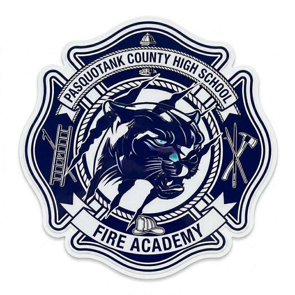 Pasquotank County Fire Academy Window/Hardhat Decal