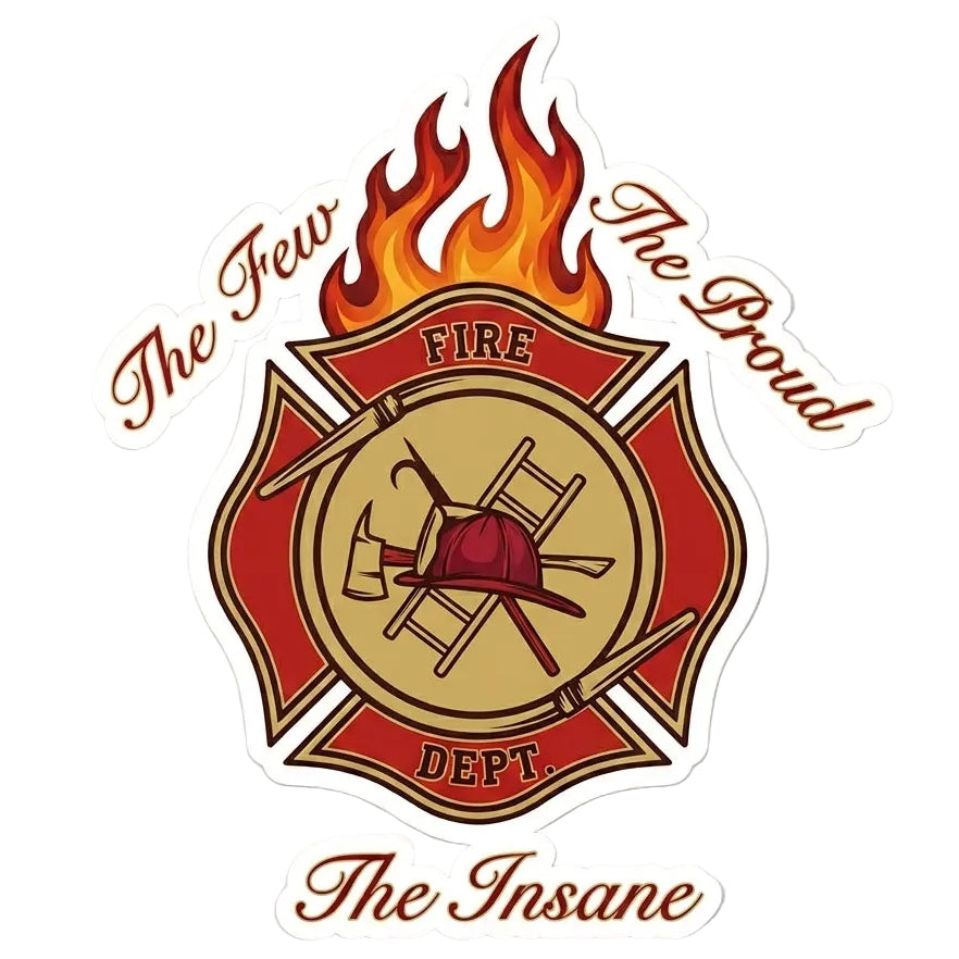 The Few Proud Insane Maltese Window/Helmet Decal or MAGNET
