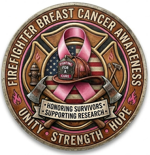 Firefighter Breast Cancer Awareness Maltese Window or Helmet Decal