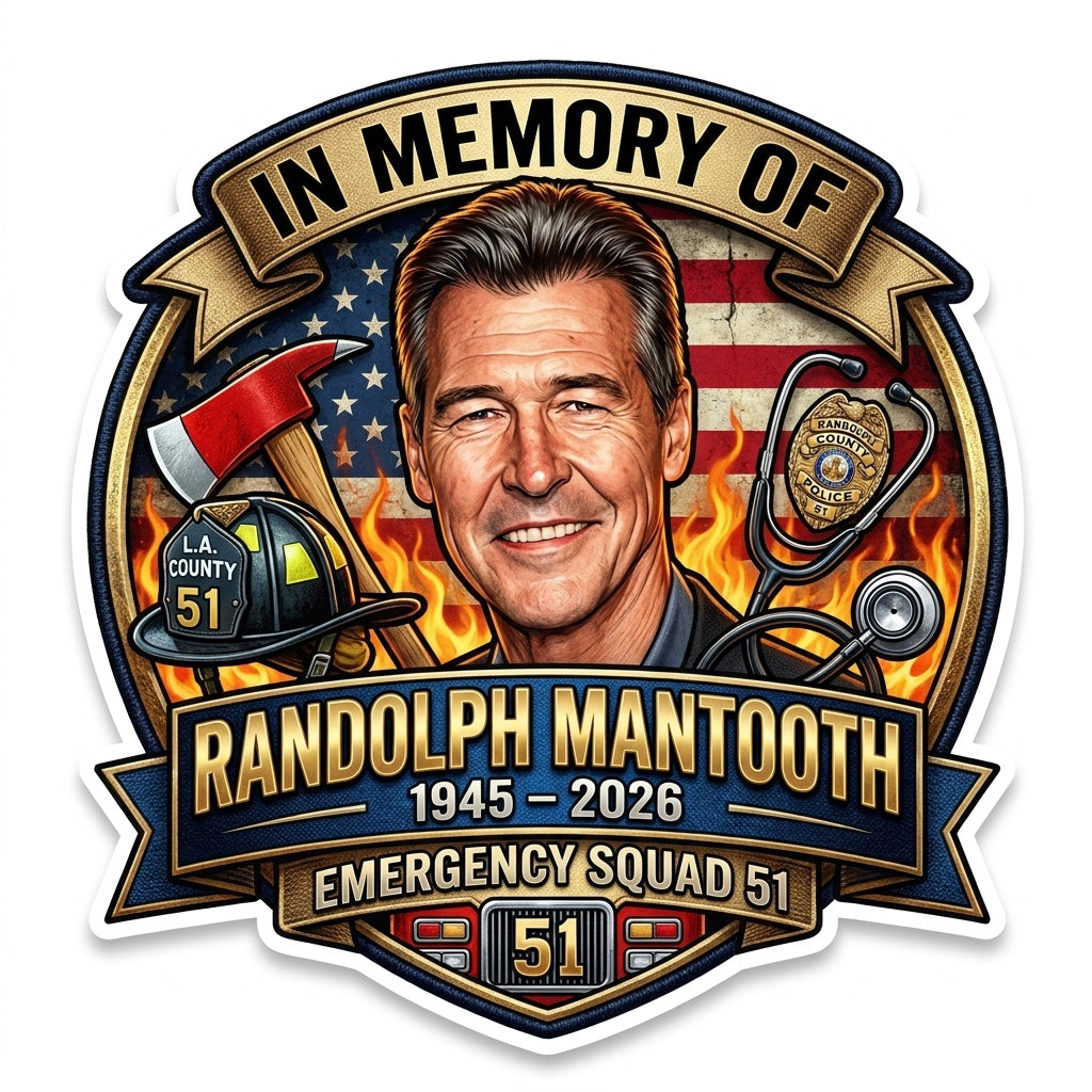 Emergency Squad 51 Mantooth Version 4 Customer Decal or Magnet economy non-reflective decal