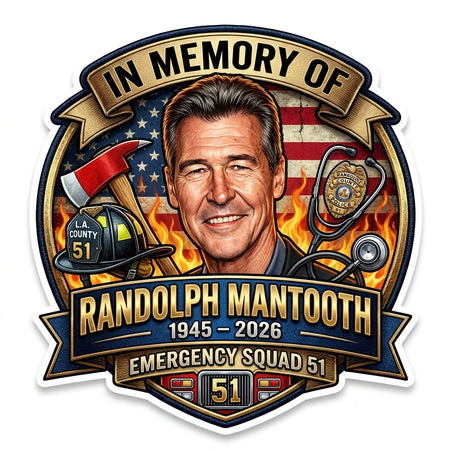 Emergency Squad 51 Mantooth Version 4 Customer Decal or Magnet economy non-reflective decal