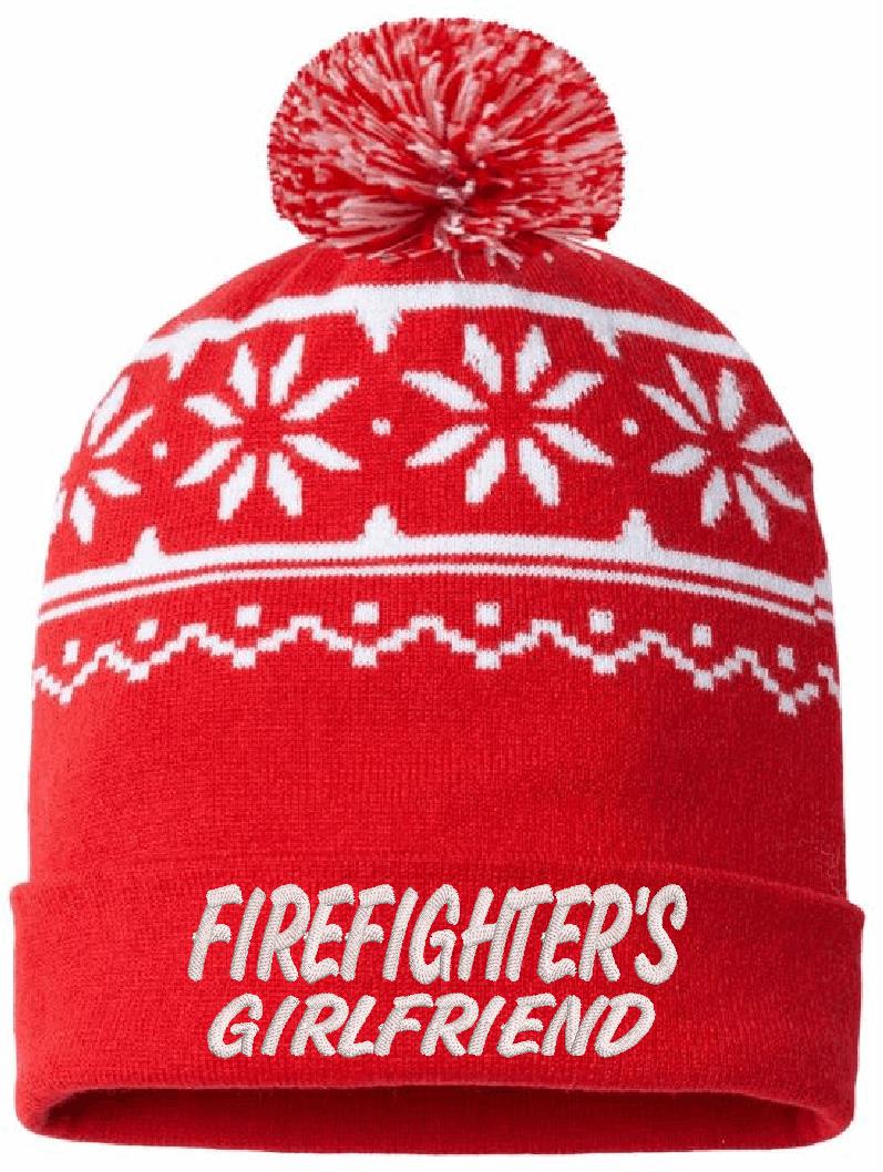 Firefighters Wife or Firefighters Girlfriend Winter Hat