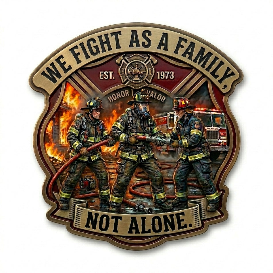 We fight as a family Version 2 Window/Helmet Decal or MAGNET