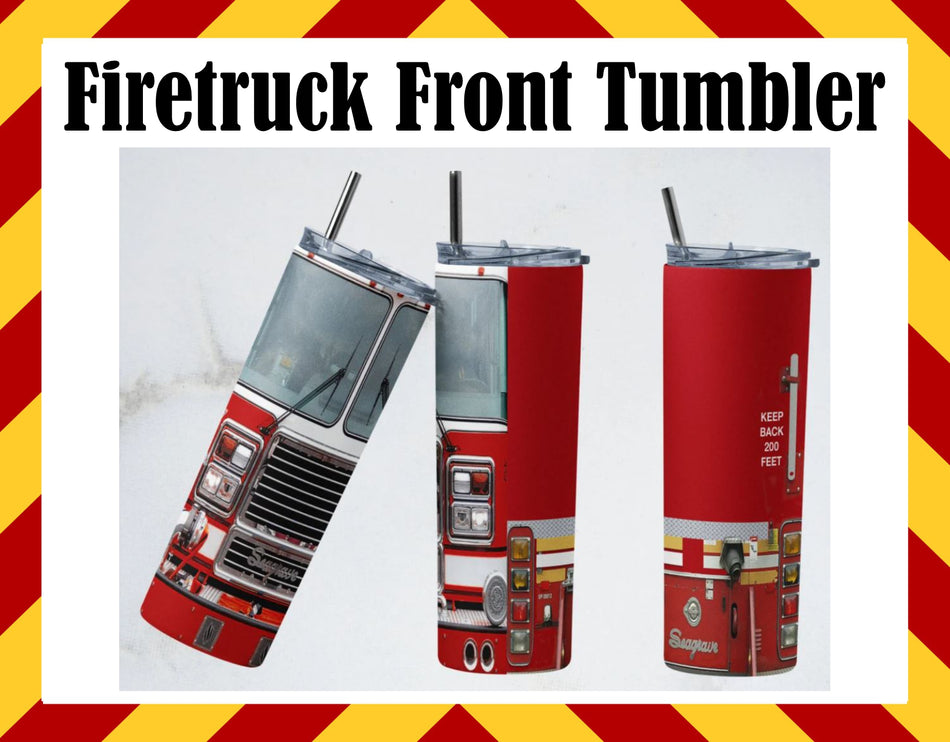 Fire Apparatus Front Sublimated Tumbler