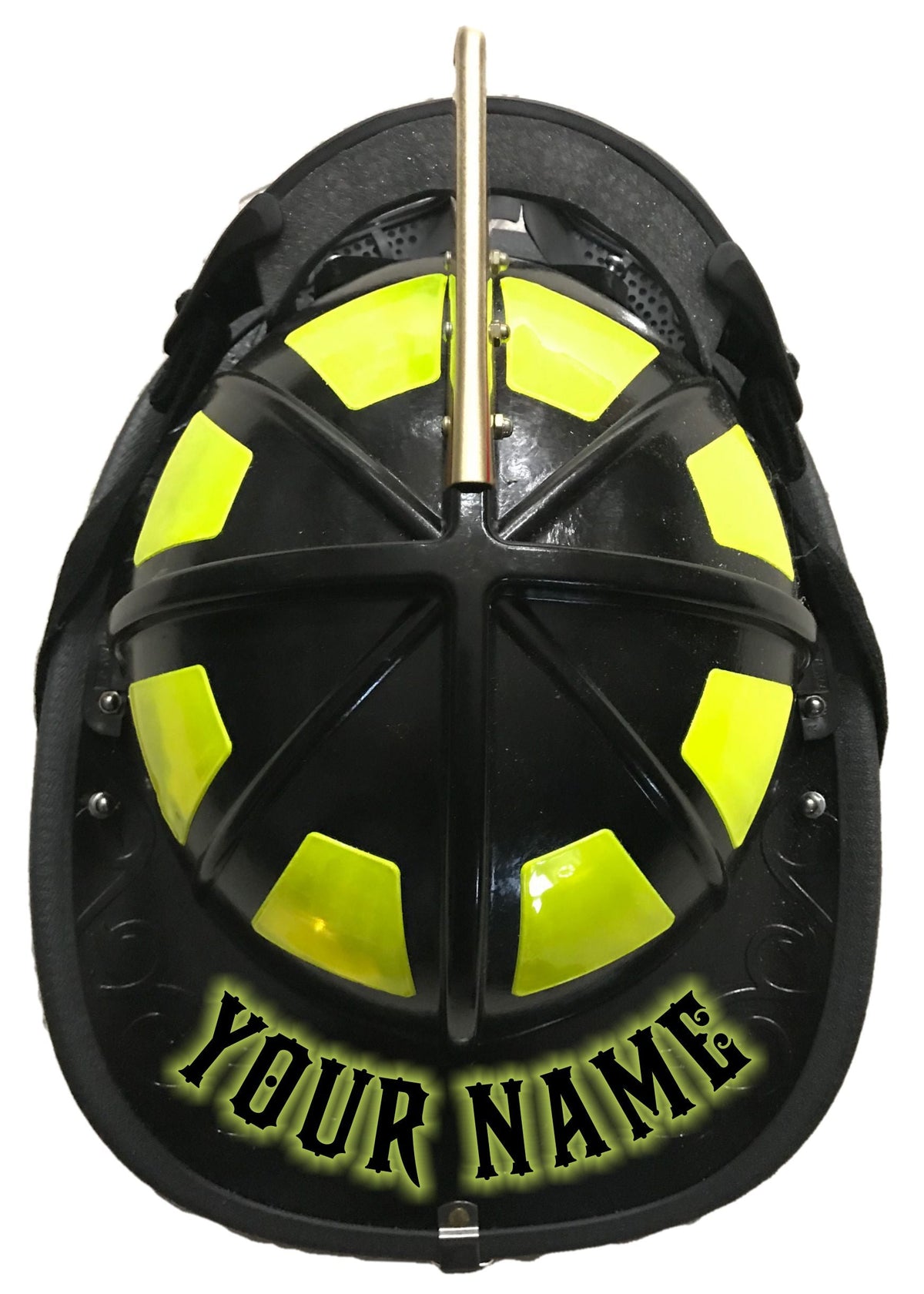 Glow Max Illuminating LHF Firehouse Helmet Name Decal - Powercall Sirens LLC