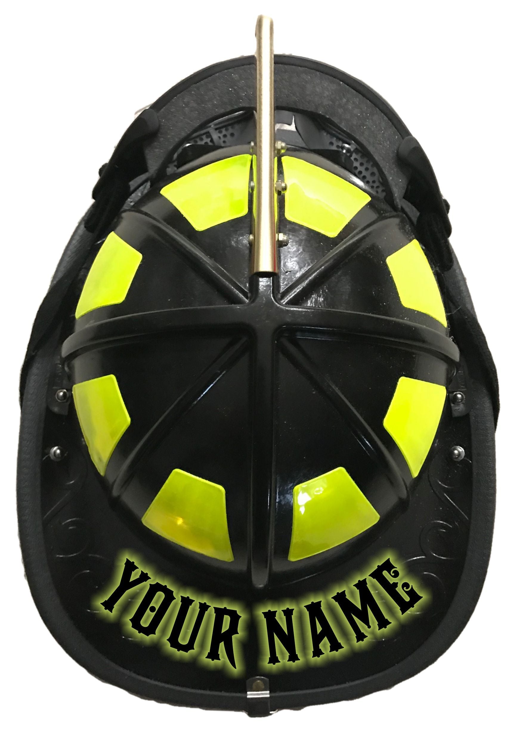 Glow Max Illuminating LHF Firehouse Helmet Name Decal - Powercall Sirens LLC