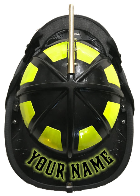 Glow Max Illuminating LHF Firehouse Helmet Name Decal - Powercall Sirens LLC
