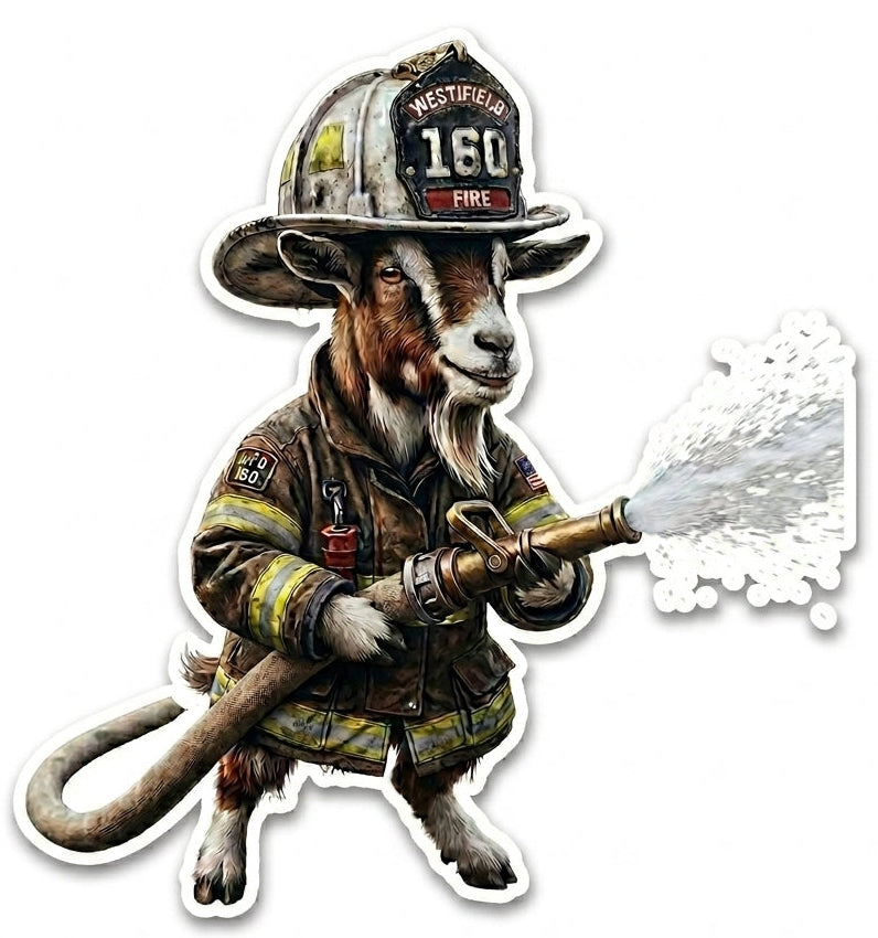 Westfield 160 Fire Goat Window/Helmet Decal or MAGNET