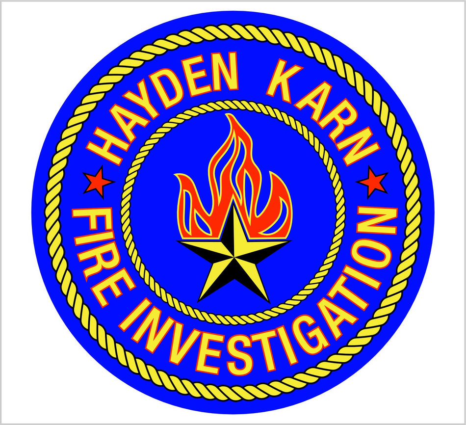 Hayden Karn Fire Investigations Customer Decal