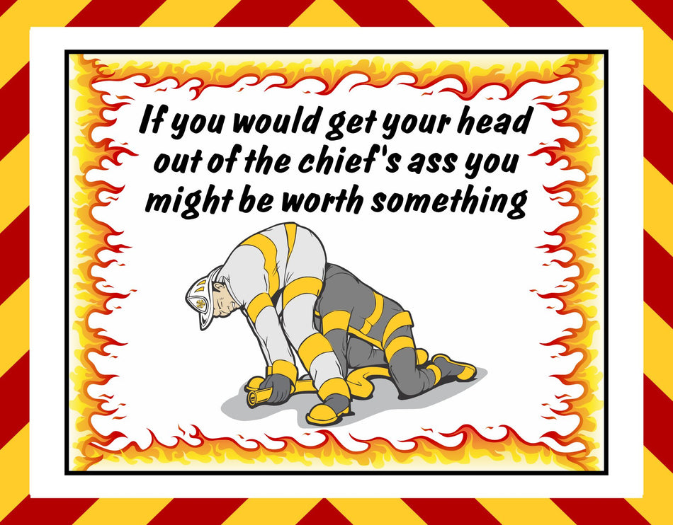 Head out of the Chief's Ass Customer Decal