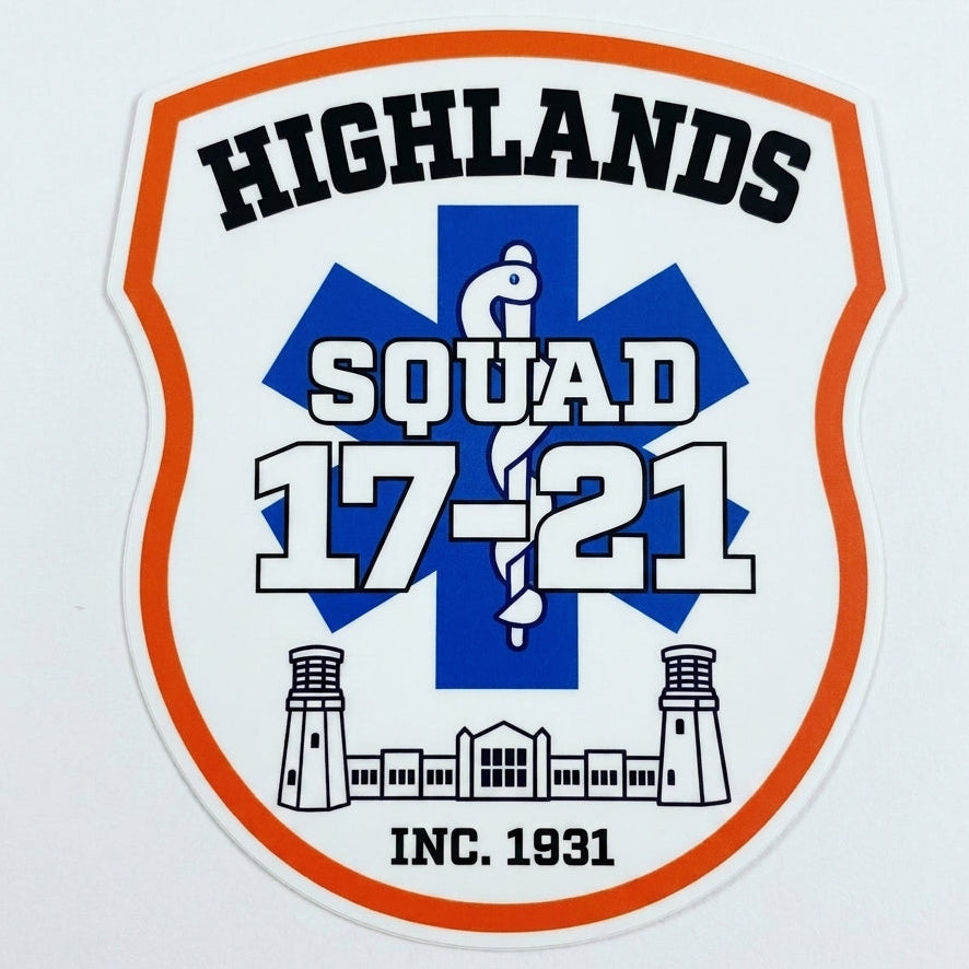 Highlands Squad 17-21 Window/Helmet Decal or MAGNET