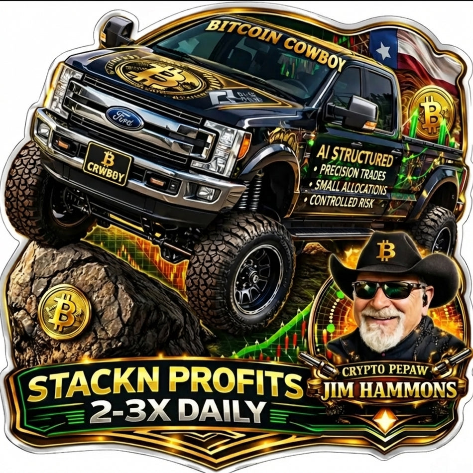 Stackn Profits Crypto Pepaw Window/Helmet Decal or MAGNET