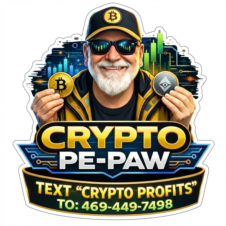 Crypto PePaw Profit Helmet Window/Helmet Decal or MAGNET