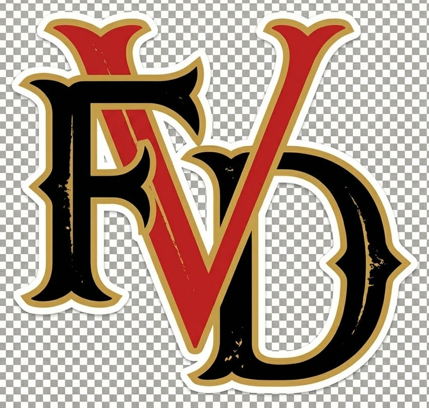 FVD Chicago Style Helmet Window/Helmet Decal or MAGNET