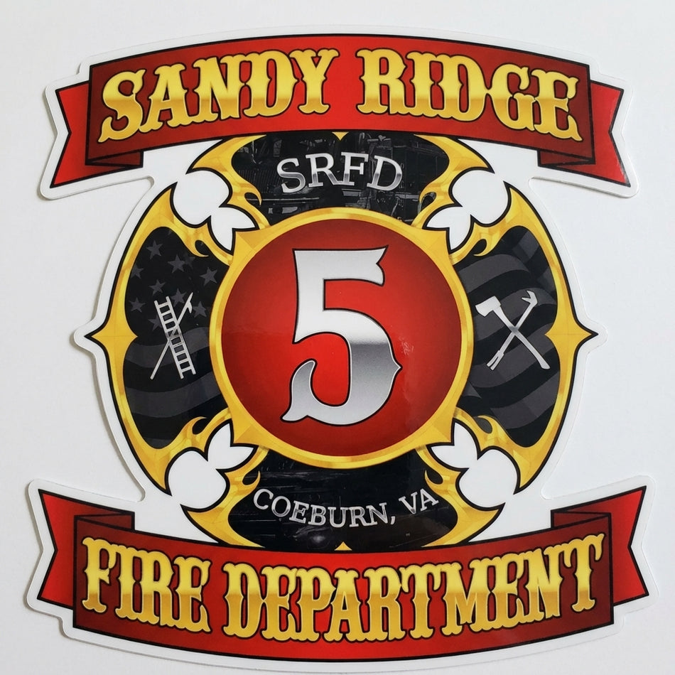 Sandy Ridge Fire Department Helmet Window/Helmet Decal or MAGNET