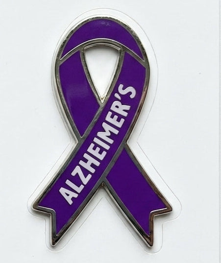 Alzheimer's Awareness Ribbon Window or Helmet Decal