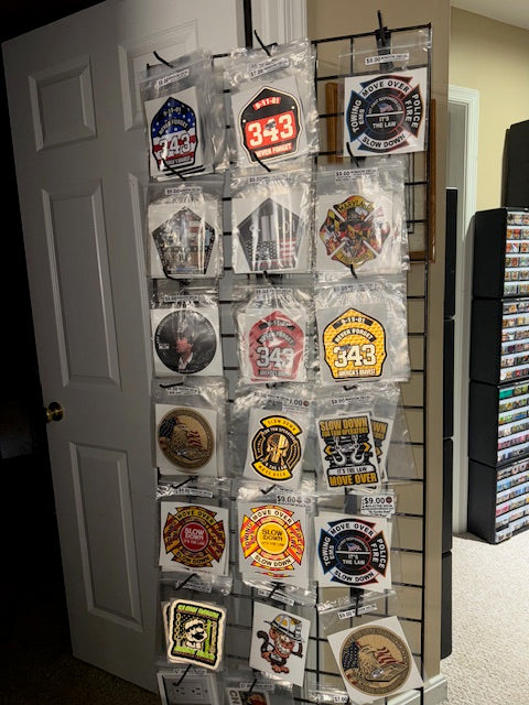 CLEARANCE Rack of 6" Powercall Firefighter Decals