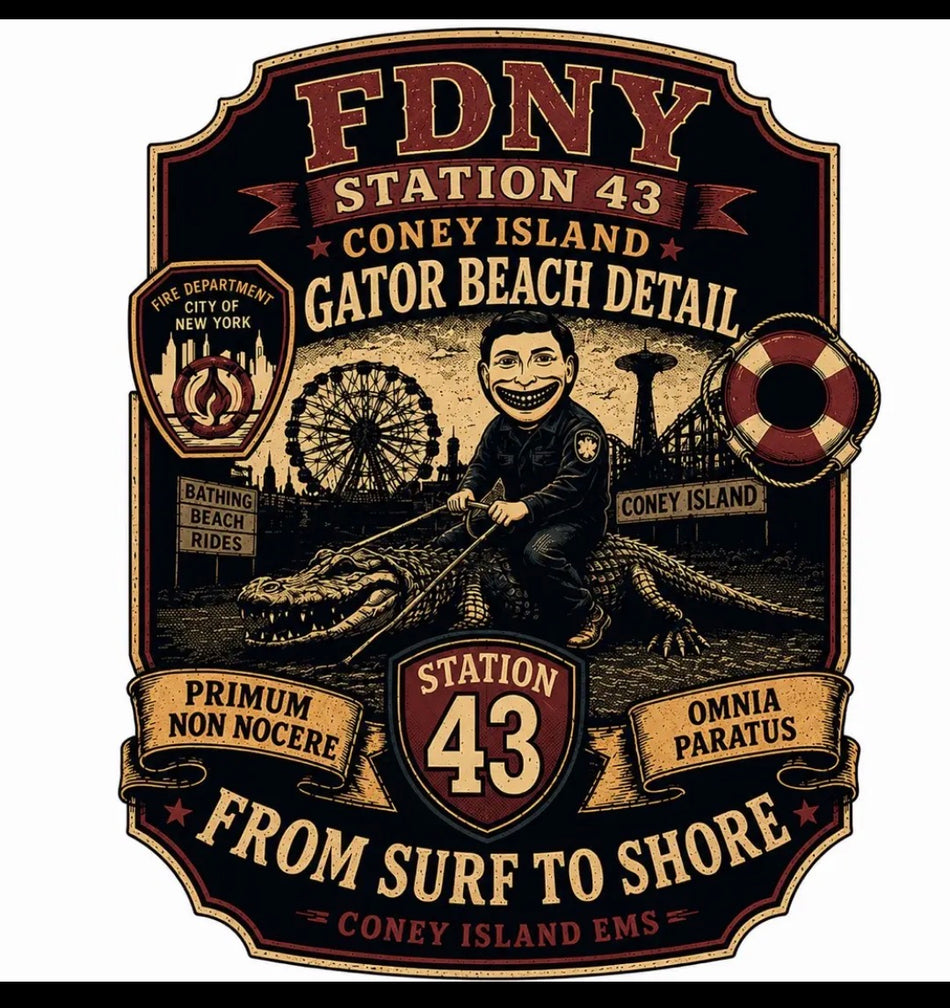 NY Station 43 Surf to Shore Customer Window or Helmet Decal (sqd.1)