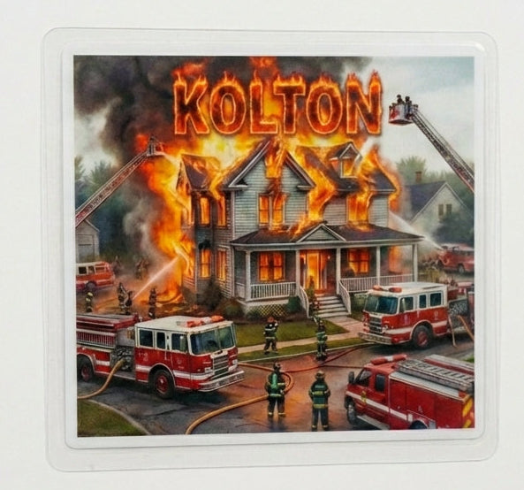 Kolton Fire Department Window or Helmet Decal Powercall