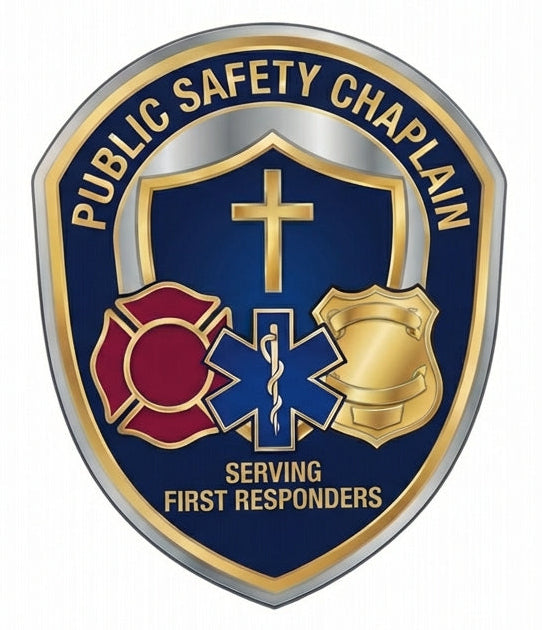 Public Safety Chaplain Window or Helmet Decal Powercall