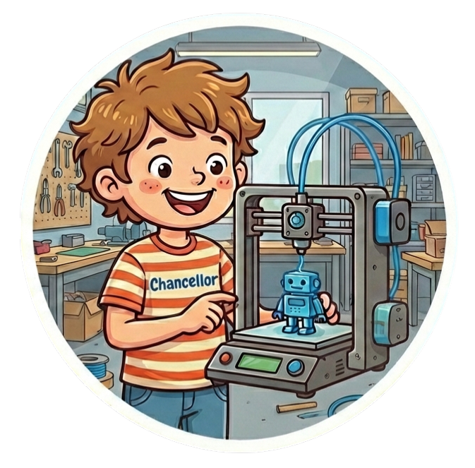 Chancellor Machinist Shop Window/Helmet Decal or MAGNET Tiktok