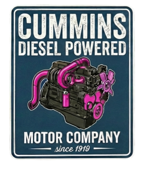 Diesel Powered Motor Company Window or Helmet Decal Powercall