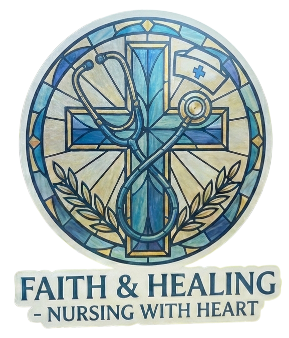 Faith Nursing Customer Window/Helmet Decal or MAGNET Tiktok