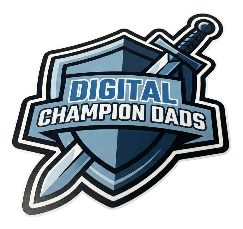 Digital Champion Dads Window/Helmet Decal or MAGNET Tiktok