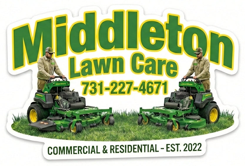 Middleton Lawn Care Window or Helmet Decal Powercall