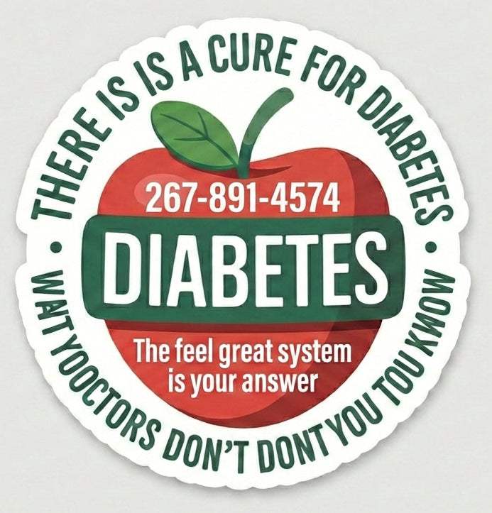 Cure for Diabetes Customer Window/Helmet Decal or MAGNET Tiktok
