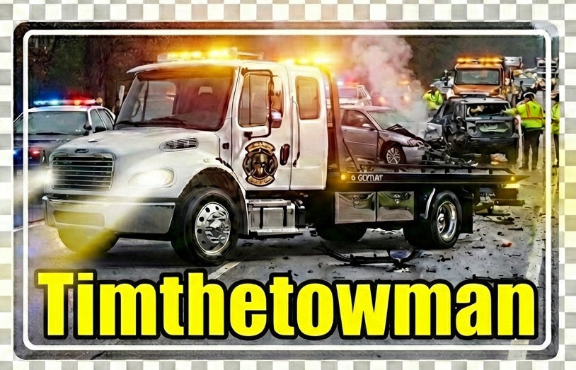 Tim the Towman Window or Helmet Decal Powercall