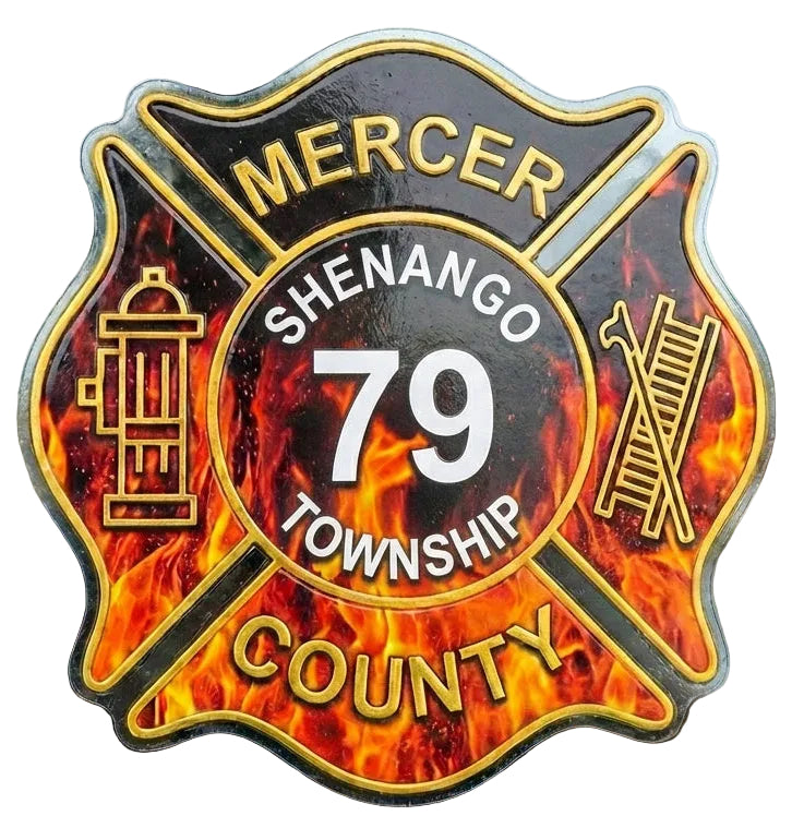 Mercer County Fire Customer Window/Helmet Decal or MAGNET Tiktok