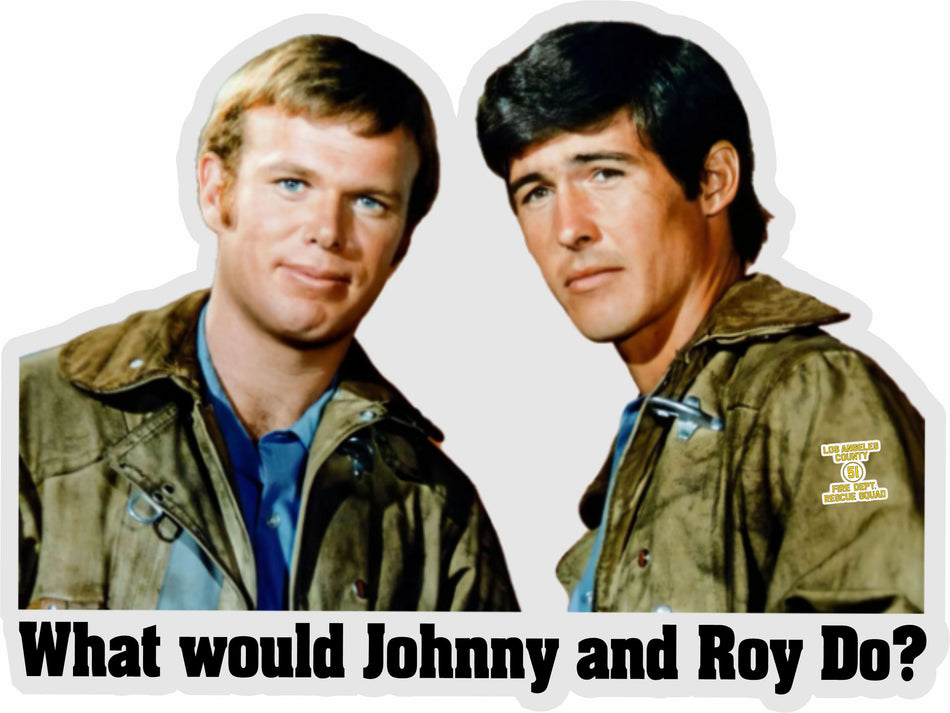 Firefighter Decal Sticker REFLECTIVE What would Johnny and Roy Do Decal Tiktok121
