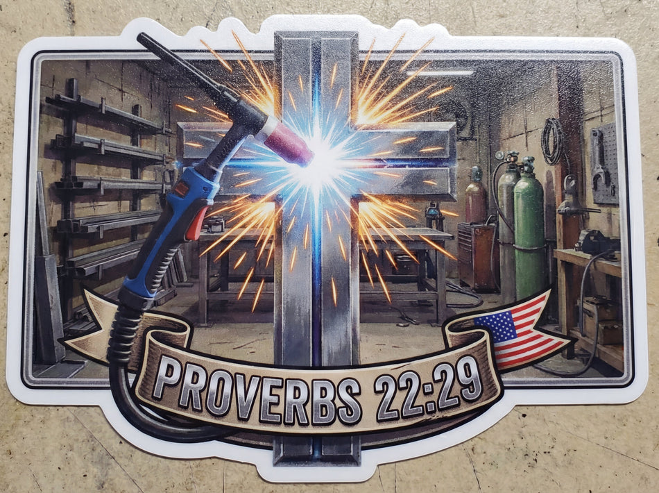 Welding Tig Rig Proverbs Window/Helmet Decal or MAGNET Powercall