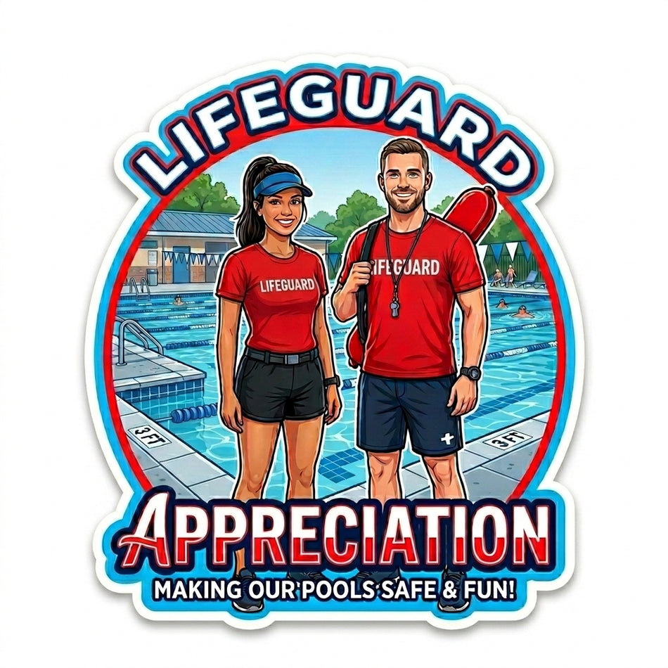 Lifeguard Appreciation Window/Helmet Decal or MAGNET